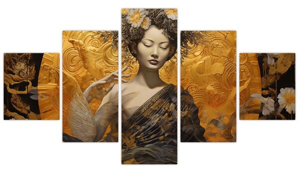 Obraz - Japonská dáma (125x70 cm)