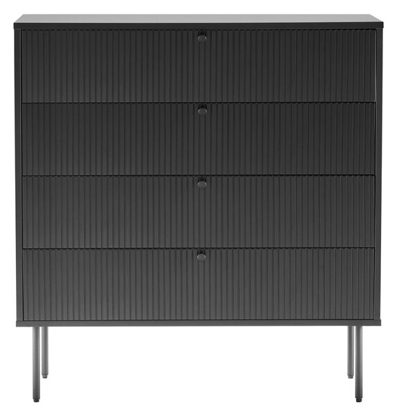 KOMODA, černá, 90/95/40 cm MID.YOU - Široké komody, Online Only
