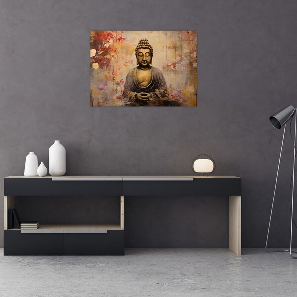 Obraz - Buddha, malba (70x50 cm)