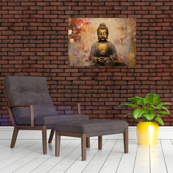 Obraz - Buddha, malba (70x50 cm)