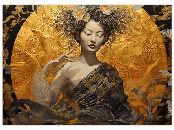 Obraz - Japonská dáma (70x50 cm)