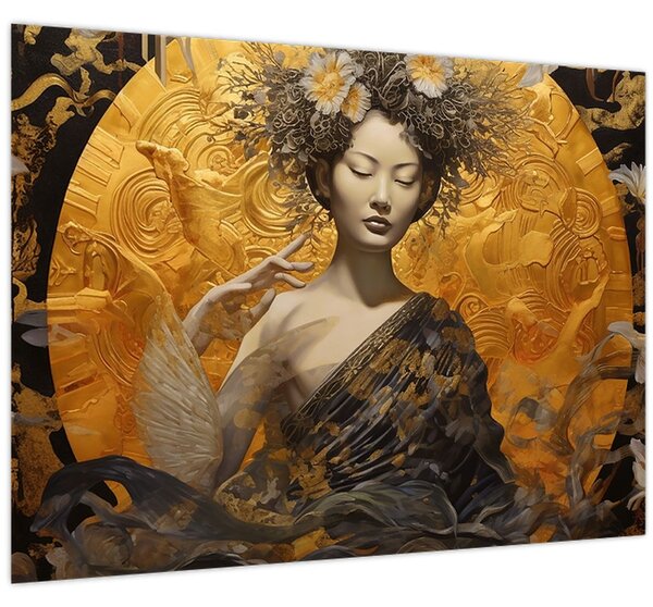 Obraz - Japonská dáma (70x50 cm)