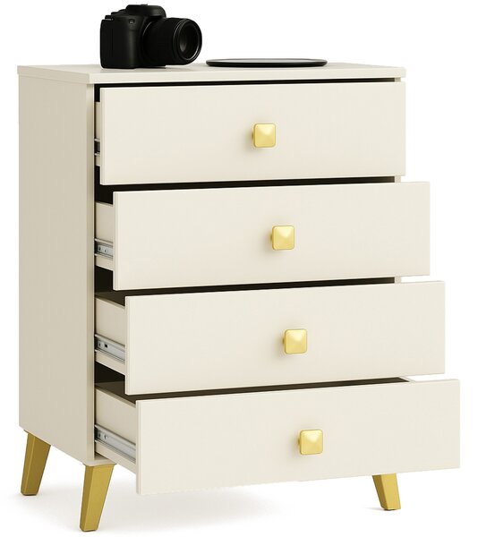 Ak furniture Komoda MOBI K-04 kašmír/zlatá