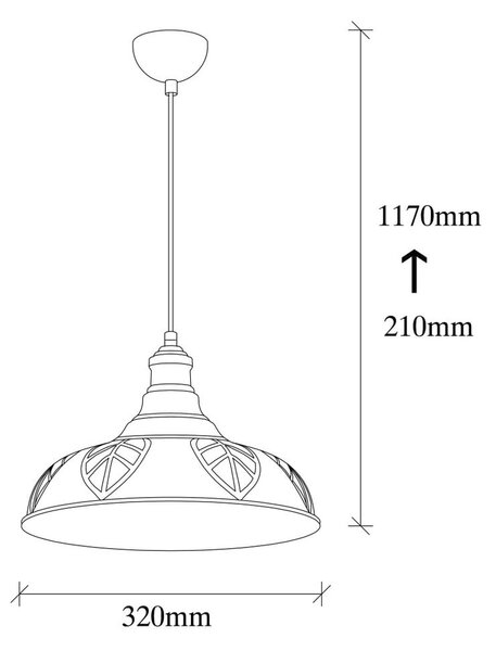 Kovové závěsné svítidlo v měděné barvě Opviq lights Philip