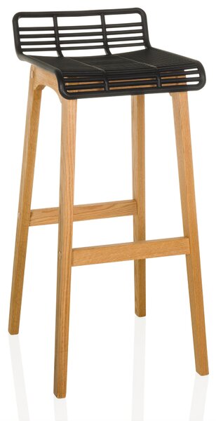 BAROVÁ ŽIDLE, černá, barvy dubu MID.YOU - Barové židle, Online Only