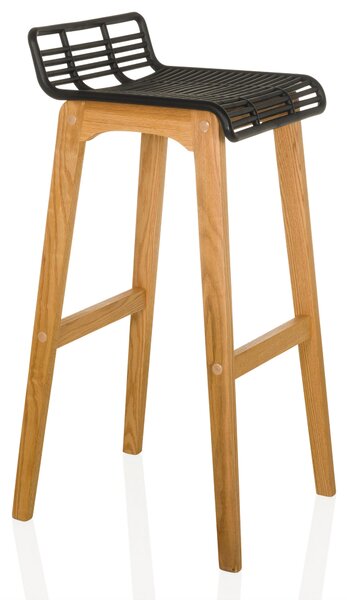 BAROVÁ ŽIDLE, černá, barvy dubu MID.YOU - Barové židle, Online Only