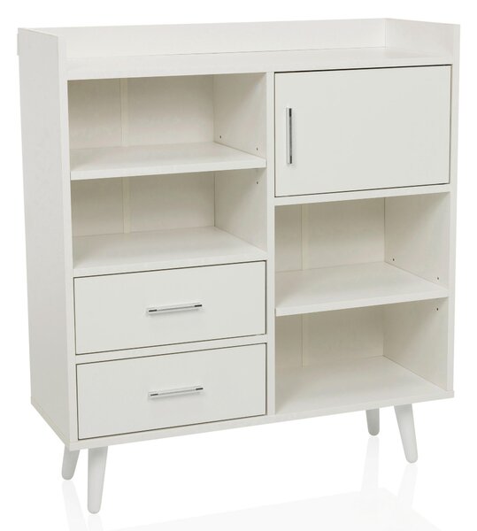 KOMODA, bílá, 80/90/30 cm MID.YOU - Široké komody, Online Only