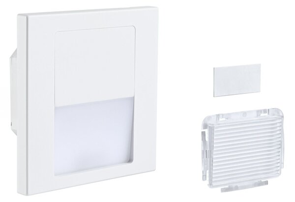 P 79999 LED vestavné svítidlo do zdi Tsaro hranaté 80x36mm 1W 230V 2700K bílá mat - PAULMANN