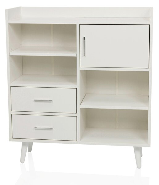 KOMODA, bílá, 80/90/30 cm MID.YOU - Široké komody, Online Only