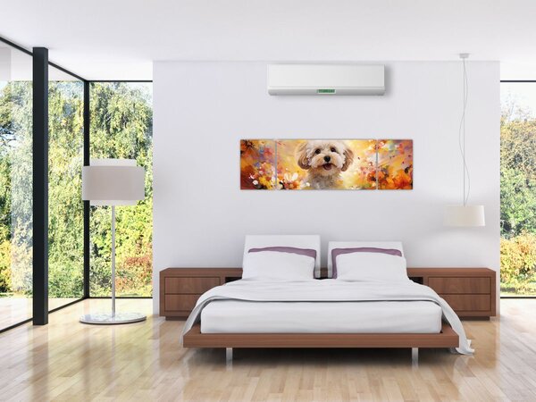 Obraz - Šťastný pes (170x50 cm)