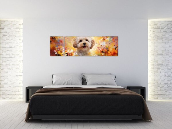 Obraz - Šťastný pes (170x50 cm)