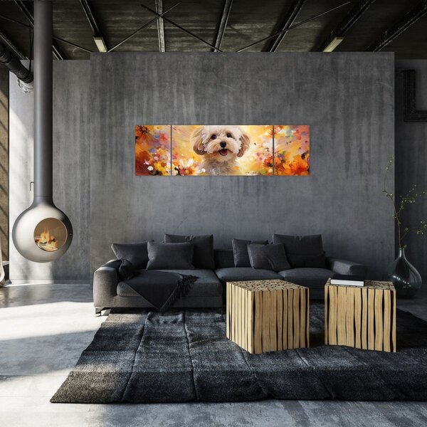 Obraz - Šťastný pes (170x50 cm)
