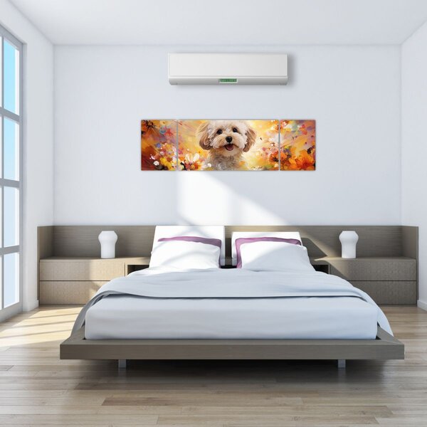 Obraz - Šťastný pes (170x50 cm)