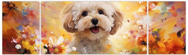Obraz - Šťastný pes (170x50 cm)