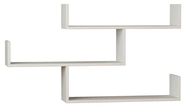NÁSTĚNNÝ REGÁL, bílá, 120/67/22 cm Livetastic - Online Only regály & police, Online Only