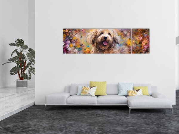 Obraz - Šťastný pes II. (170x50 cm)