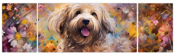 Obraz - Šťastný pes II. (170x50 cm)