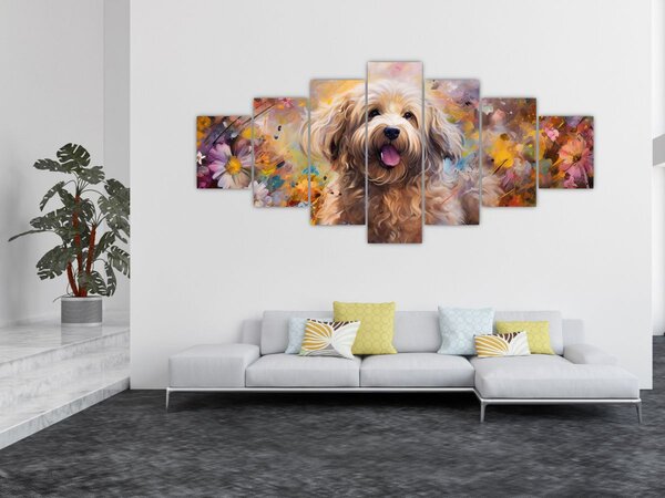 Obraz - Šťastný pes II. (210x100 cm)