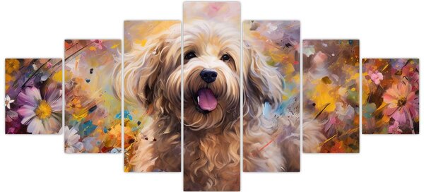 Obraz - Šťastný pes II. (210x100 cm)