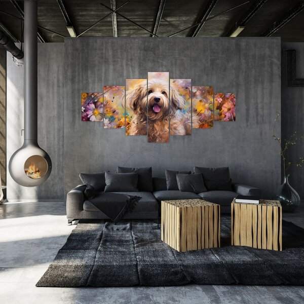 Obraz - Šťastný pes II. (210x100 cm)