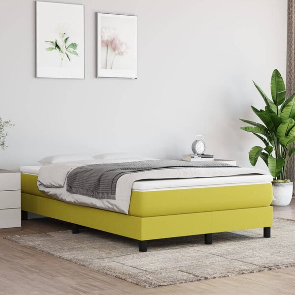 Box spring postel zelená 120 x 200 cm textil