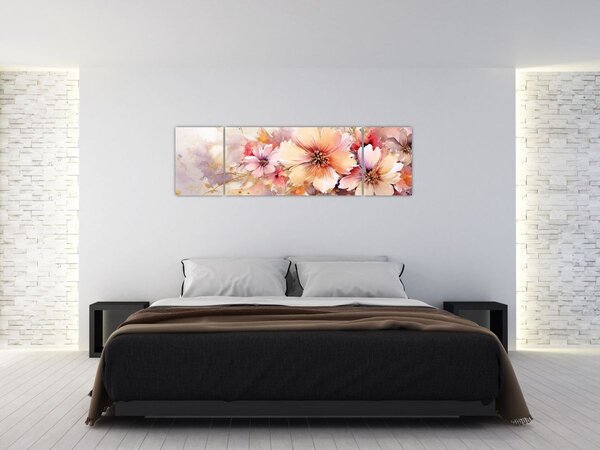 Obraz - Květiny (170x50 cm)