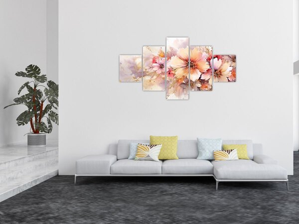 Obraz - Květiny (125x70 cm)