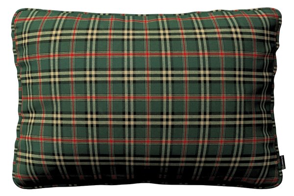 Gabi - potah na polštář šňůrka po obvodu obdélníkový barva zelená látka vzorované
