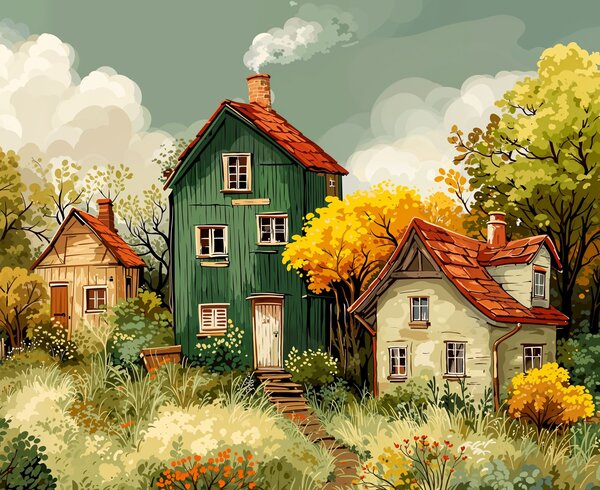 Obraz na plátně - Na Lipovém vršku FeelHappy.cz Velikost obrazu (šířka x výška): 60 x 40 cm