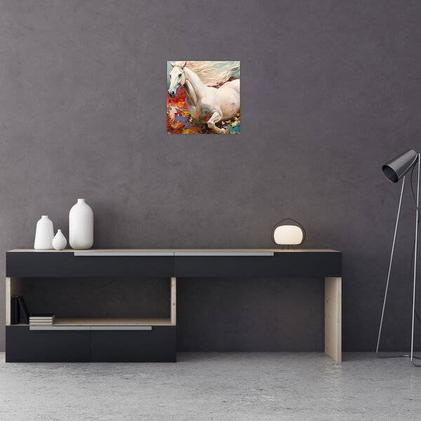 Obraz - Malba koně (30x30 cm)