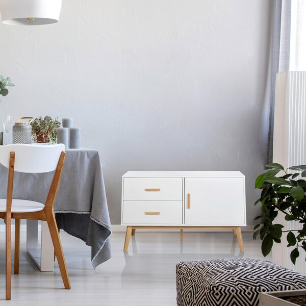 ŠIROKÁ KOMODA, bílá, 120/72/40 cm MID.YOU - Online Only komody, Online Only