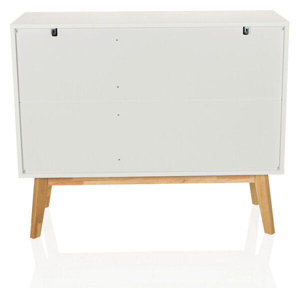 ŠIROKÁ KOMODA, bílá, 97/34/80 cm MID.YOU - Online Only komody, Online Only