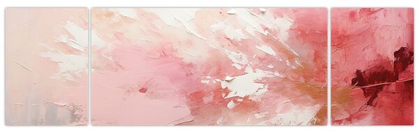 Obraz - Růžový abstrakt (170x50 cm)