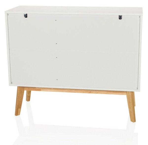ŠIROKÁ KOMODA, bílá, 97/34/80 cm MID.YOU - Online Only komody, Online Only