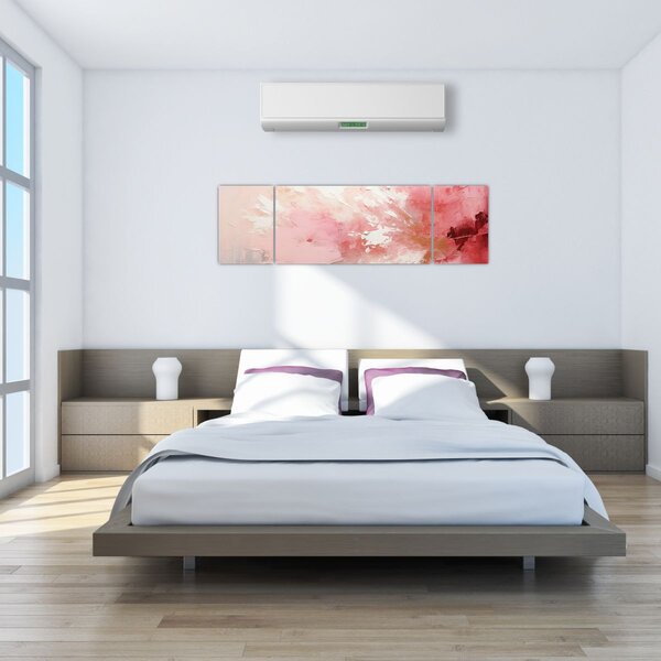 Obraz - Růžový abstrakt (170x50 cm)
