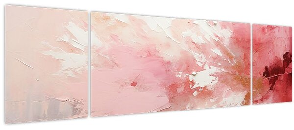 Obraz - Růžový abstrakt (170x50 cm)