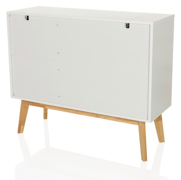 ŠIROKÁ KOMODA, bílá, 97/34/80 cm MID.YOU - Online Only komody, Online Only