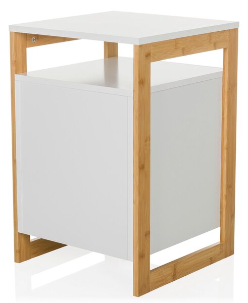 ODKLÁDACÍ STOLEK, bílá, kompozitní dřevo, 40/60/40 cm MID.YOU - Online Only konferenční stolky, Online Only
