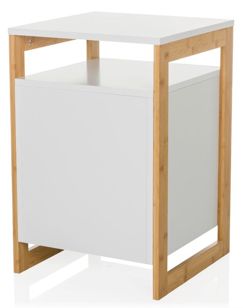 ODKLÁDACÍ STOLEK, bílá, kompozitní dřevo, 40/60/40 cm MID.YOU - Online Only konferenční stolky, Online Only