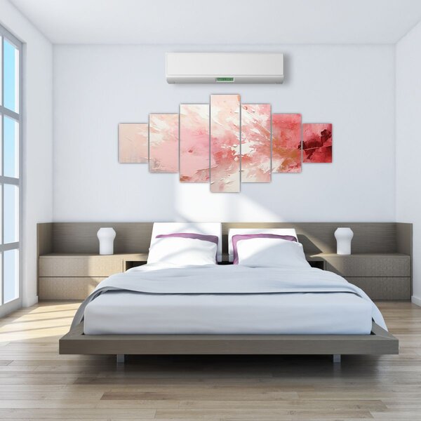 Obraz - Růžový abstrakt (210x100 cm)