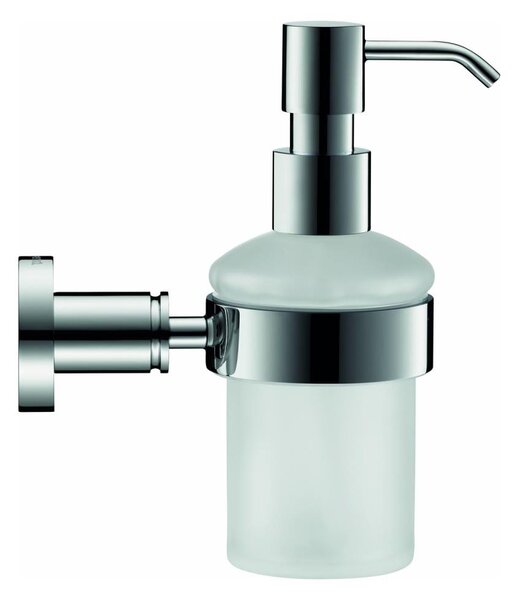 Duravit 99161000 -Nástěnný dávkovač mýdla D-CODE 390 ml mléčné sklo/lesklý chrom