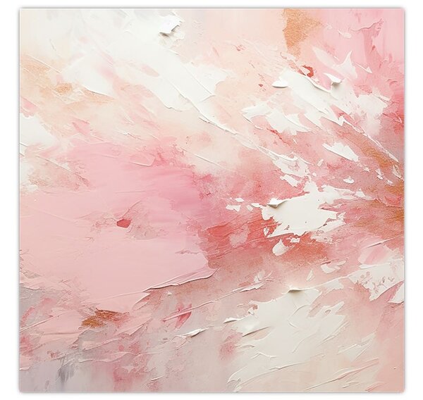 Obraz - Růžový abstrakt (30x30 cm)