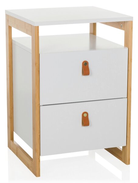ODKLÁDACÍ STOLEK, bílá, kompozitní dřevo, 40/60/40 cm MID.YOU - Online Only konferenční stolky, Online Only