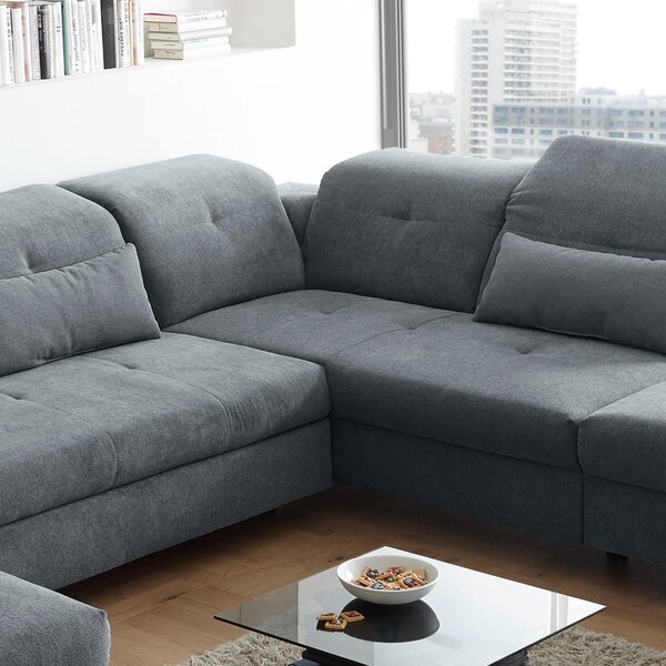 SEDACÍ SOUPRAVA, textil, antracitová MID.YOU - Rozkládací sedačky, Online Only