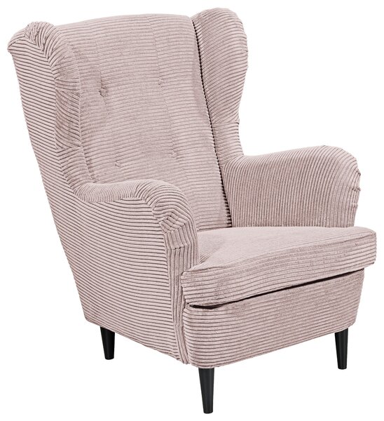 KŘESLO UŠÁK, textil, růžová MID.YOU - Online Only křesla & taburety, Online Only
