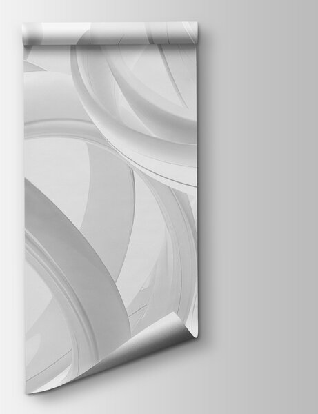 Fototapeta Skupina bílých kroužků, 3D fototapety, Populární fototapety, w03674v2 - Tapeko.co.cz