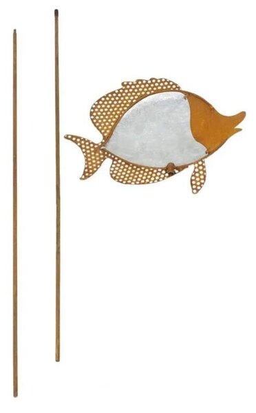 Zahradní zápich kovová Ryba 113 cm