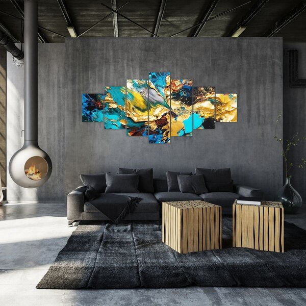 Obraz - Texturovaná olejomalba (210x100 cm)