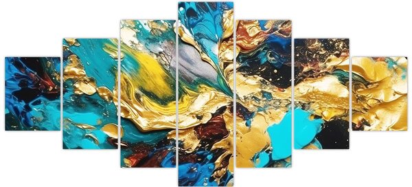 Obraz - Texturovaná olejomalba (210x100 cm)