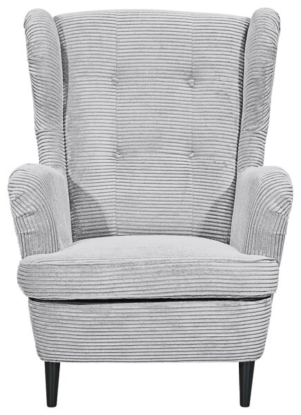 KŘESLO UŠÁK, textil, světle šedá MID.YOU - Online Only křesla & taburety, Online Only